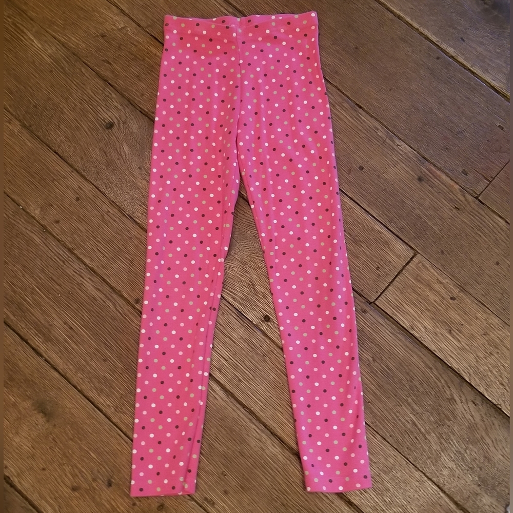 Gymboree poka dot leggings size 8 like new